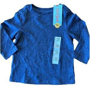 Cat & Jack Navy Blue Long Sleeve T-Shirt 18M Boys Target new